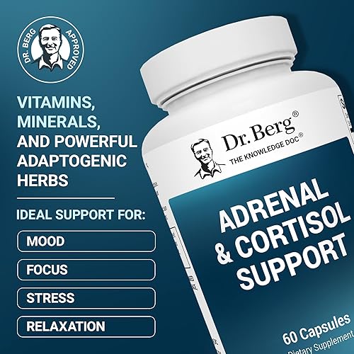 Miniatura 2 de Dr Berg Cápsulas suprarrenales y de cortisol - Suplemento suprarrenal y administrador de cortisol - Estado de ánimo enfoque relajación y apoyo al