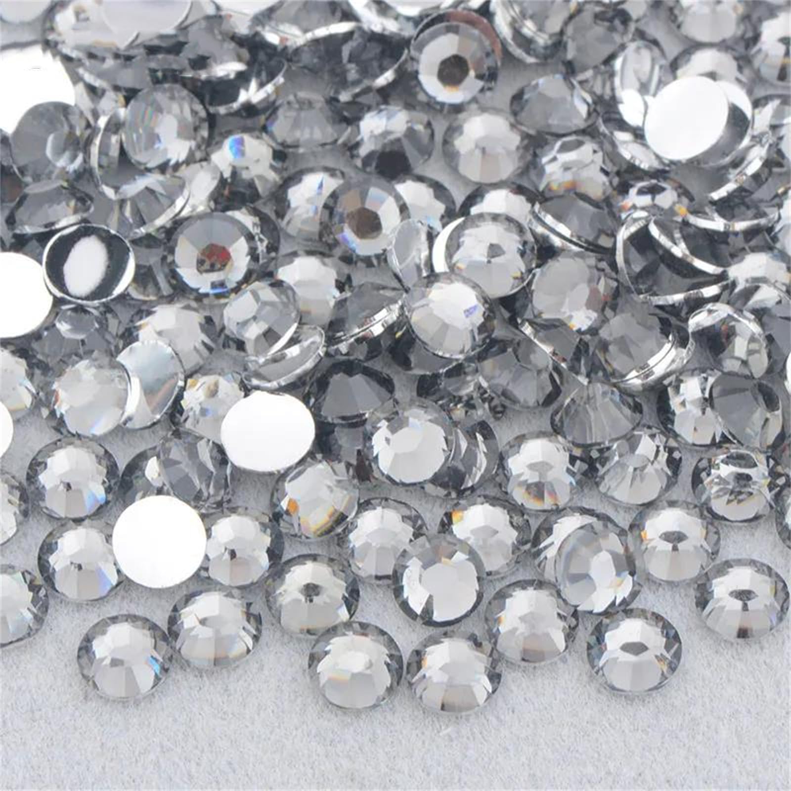Strass ronds dorés à dos plat Vogrtcc pour ongles et travaux manuels