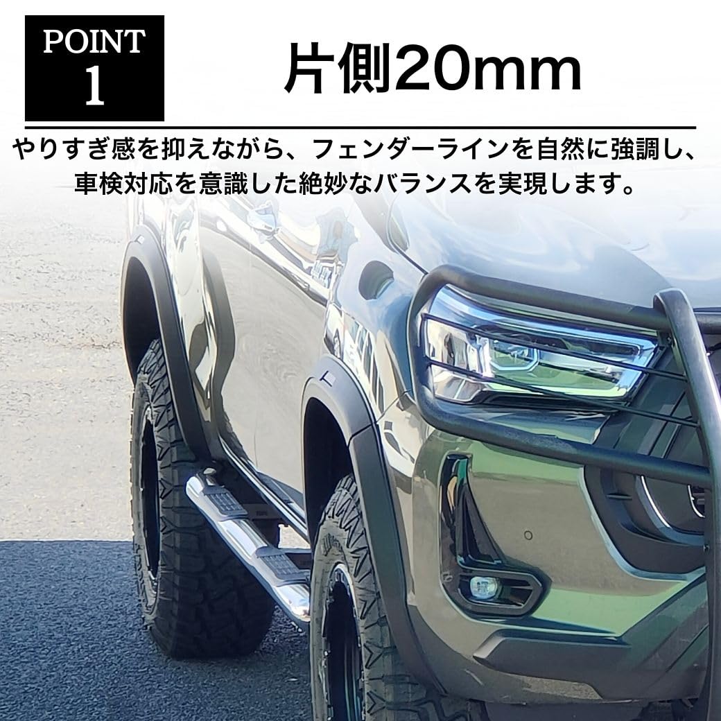 Amazon | GI☆GEAR オーバーフェンダー/フェンダーフレア スリムタイプ