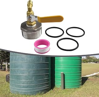DN50 - Grifo de repuesto de acero inoxidable de 200 L para bidones de agua, kit de válvula de salida a prueba de fugas de 2 pulgadas