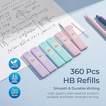 Amazon.co.jp: Nicpro パステルシャープペンシル6本セット 0.5