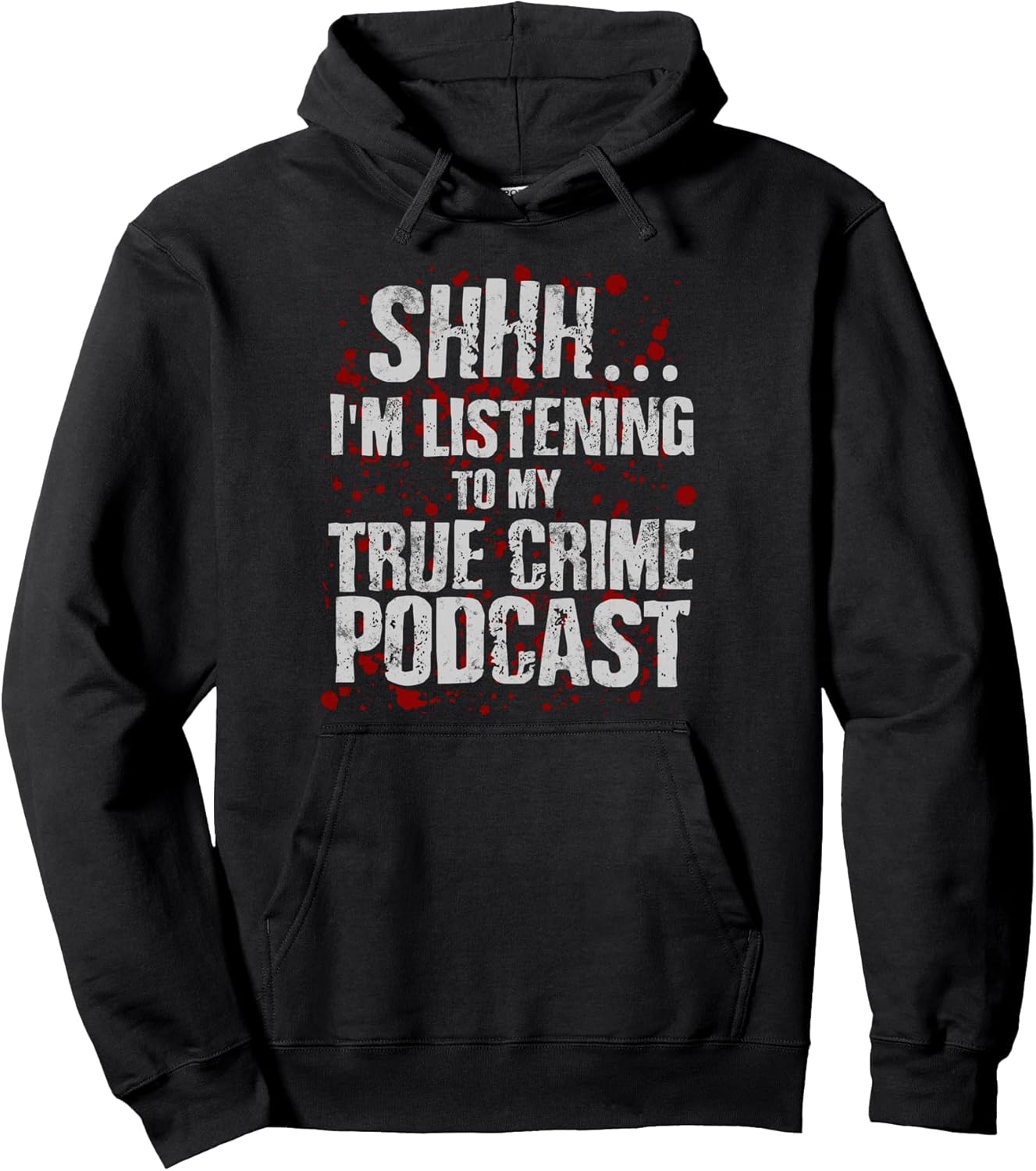 Funny Murderino Shirt Obsessed Junkie True Crime Podcast Pullover Hoodie