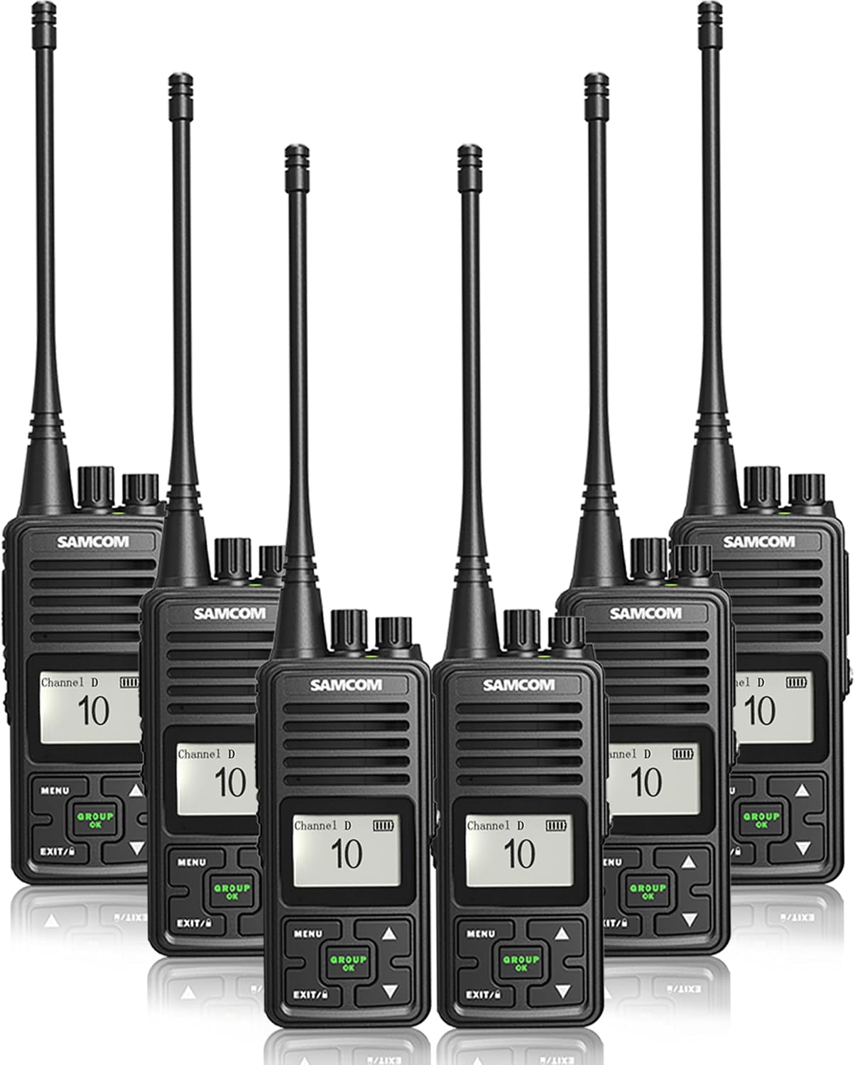 Samcom Radios Program SAMCOM Radio de 2 vías de 3000 mAh radios bidireccionales de largo ...
