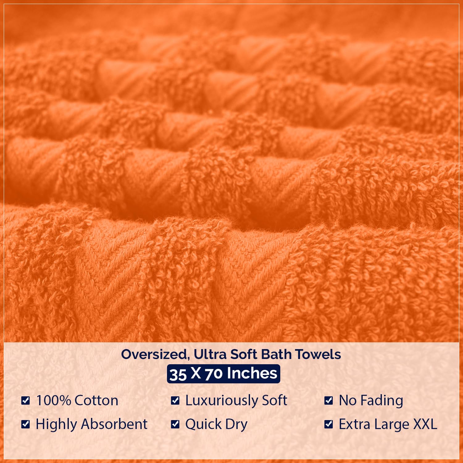 DAN RIVER Set di 2 teli da bagno da 550 g/m², ultra morbidi e altamente assorbenti, 100% cotone, grandi asciugamani da bagno per bagno, casa, hotel, spa, spiaggia, piscina, palestra, 89 x 178 cm