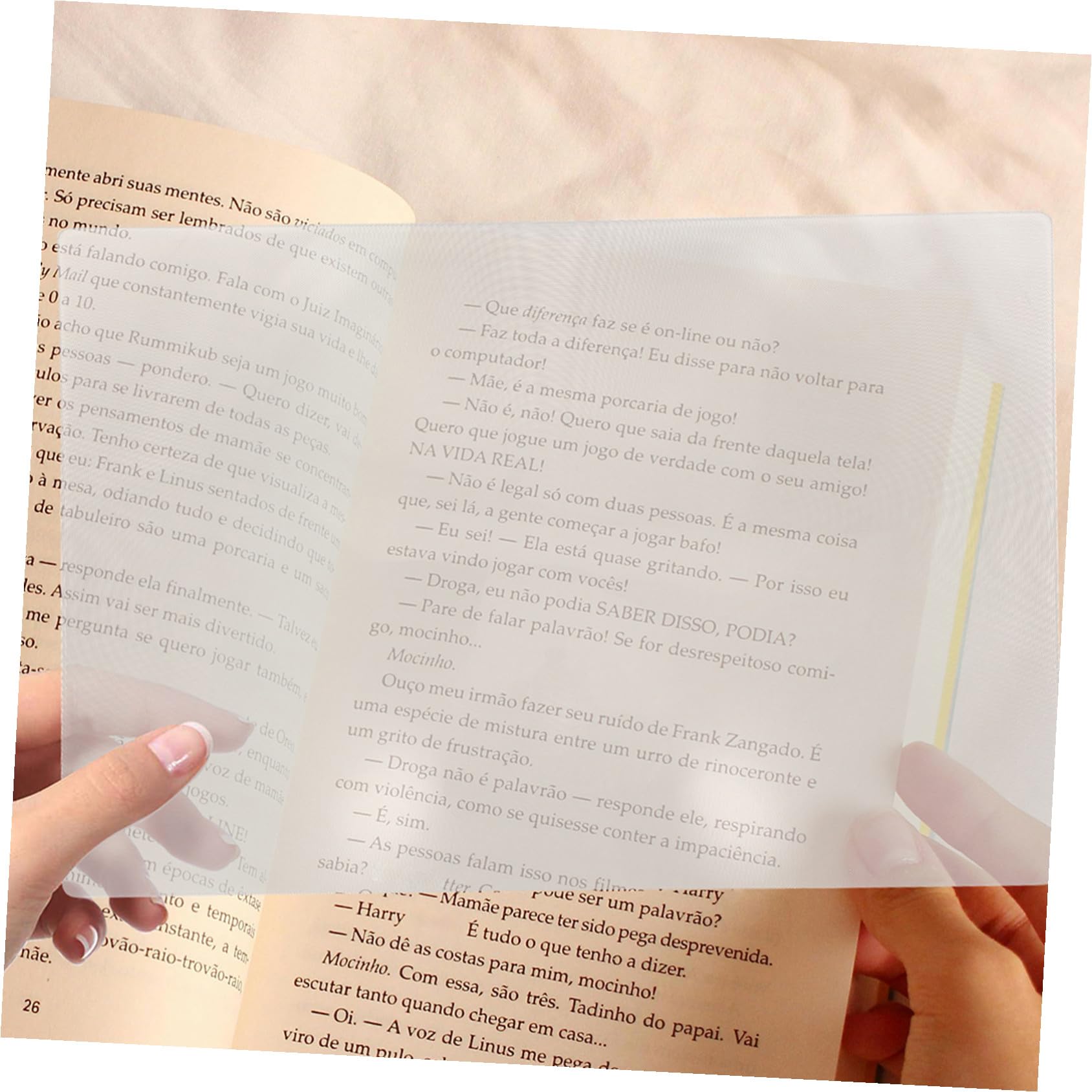 6 Pezzi Ultra Sottile Lente Ottica per Lettura Lente Ingrandente Rettangolare per Intera Pagina Portatile per Anziani Studenti e Professionisti per Libri Mappe e Documenti