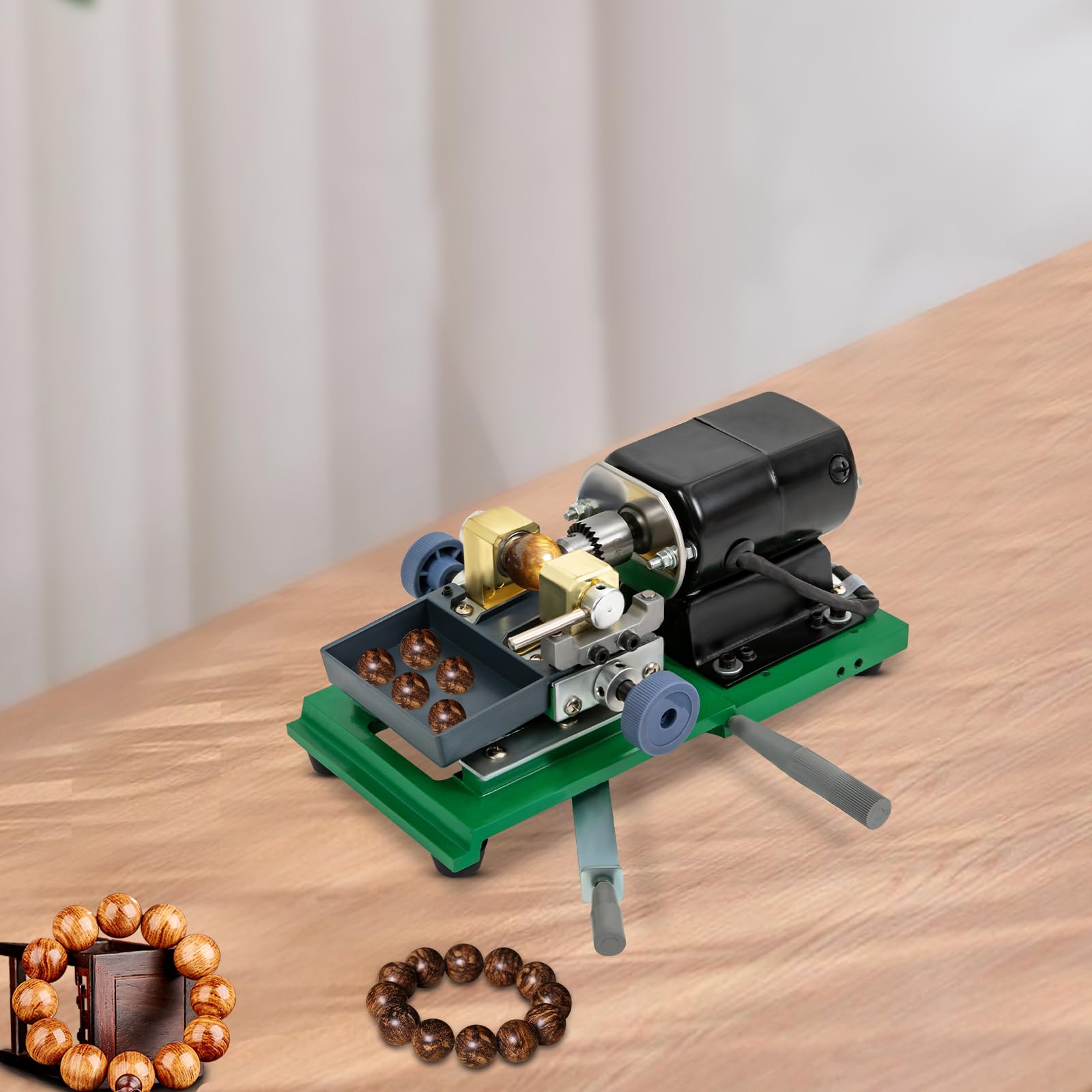 Perceuse à bijoux 360 W avec 20 paires de pinces de serrage, vitesse réglable de 4 à 35 mm, taille des perles perforées