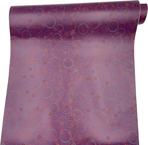 Miniatura 2 de Yifely Peel & Stick - Revestimiento de cajón extraíble para cubrir estantes de armarios antiguos de apartamentos, anillo morado, 17.7 pulgadas por