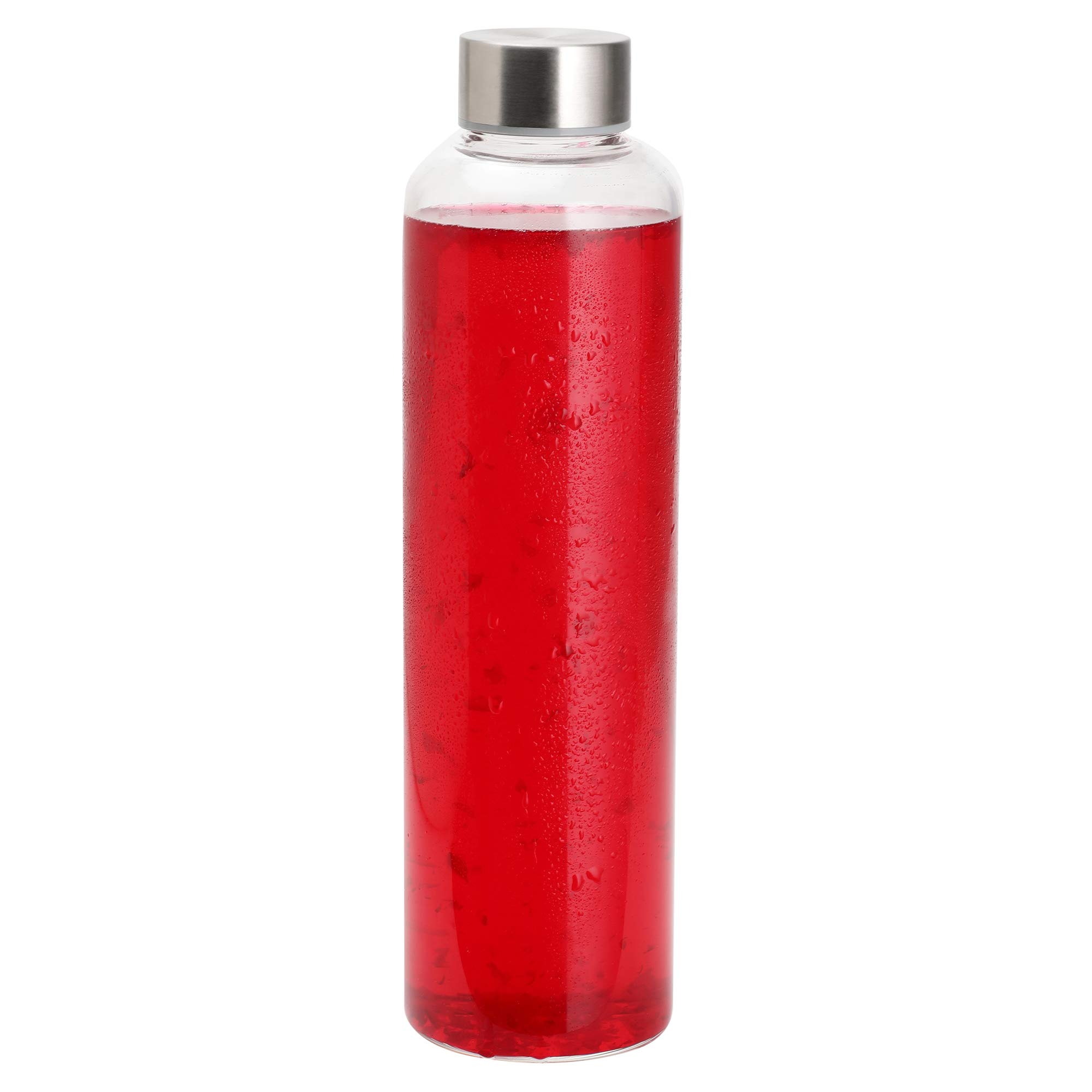 Cutting EDGE 500ml Borosilicate Glass Water Bottle (Transparent, Set of 1)