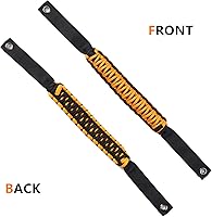 Vista 8 de Asas de Agarre para Barra Antivuelco para Ford Bronco 2021 2022 2023 2024 2025 de 2 Puertas 4 Puertas Accesorios Mango de Agarre de Paracord, Sin