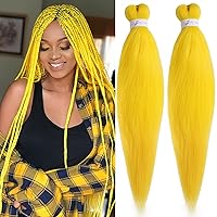 Vista 7 de Unionbeauty - Extensiones de cabello sintético para trenzar de 26 pulgadas, color negro a morado, ombré, 2 paquetes de trenzas preestiradas