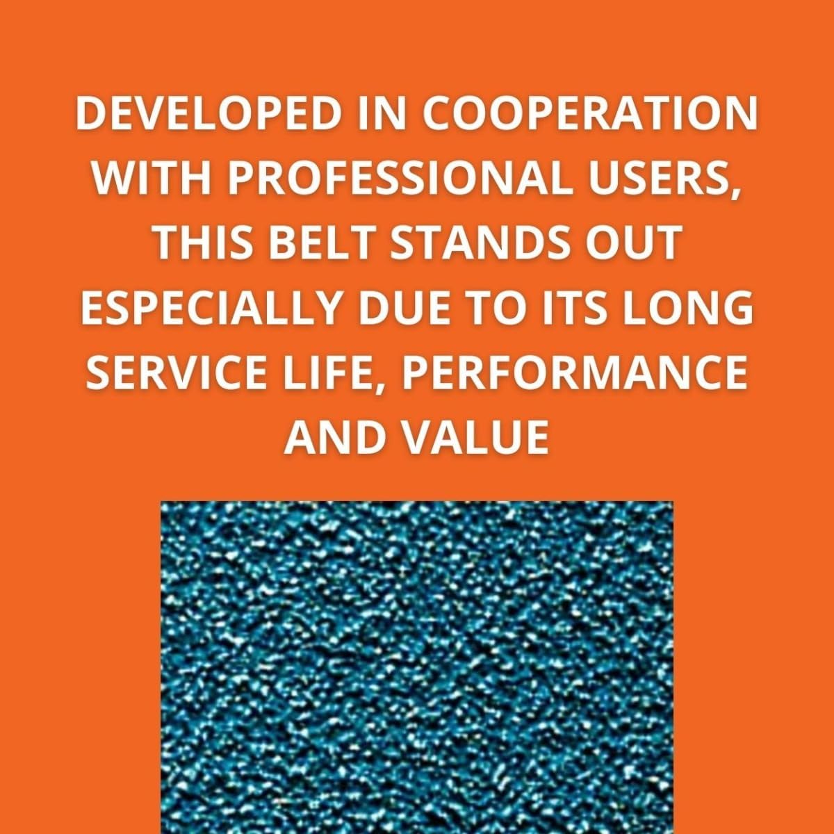 Fein Grinding Belts for Material Removal on Steel and Non-Ferrous Metals - Heavy Polyester Fabric, Full Resin Bond, 40 Grit, Type Z, 6 x 79", 10-Pack - 69903043000