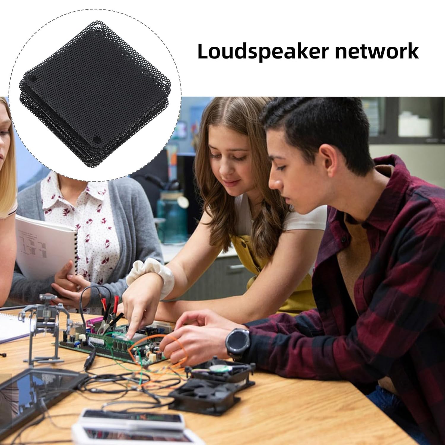 10pcs Fan Mesh Covers Computer Cooling Accessory for Efficient Airflow and Hardware Easy to Install and