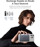 Baseus Picogo AM41 Power Bank, Ultra Slim 5000mAh Magsafe Powerbank, Ricarica Rapida PD 20W, Portatile, Magnetico Batteria Esterna Wireless con cavo USB C per iPhone 17/16/15/14/13/12, Grigio Spazio - 3