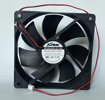 RDM1225B DC12V 0.23A 12CM 12025 2-Wire Cooling Fan for RDM1225B DC Fan