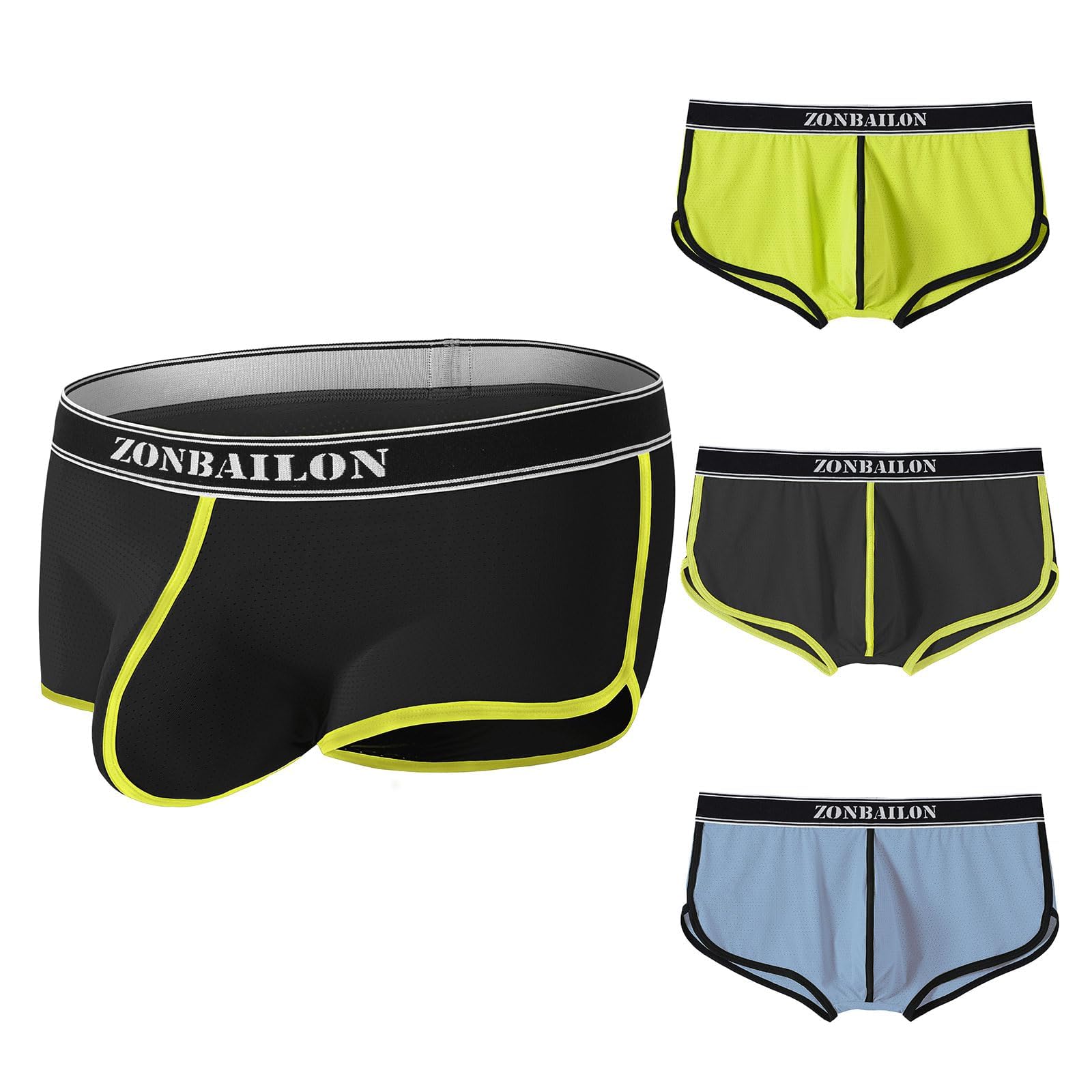 Calzoncillos bóxer de pierna corta JINSHI para hombre 7