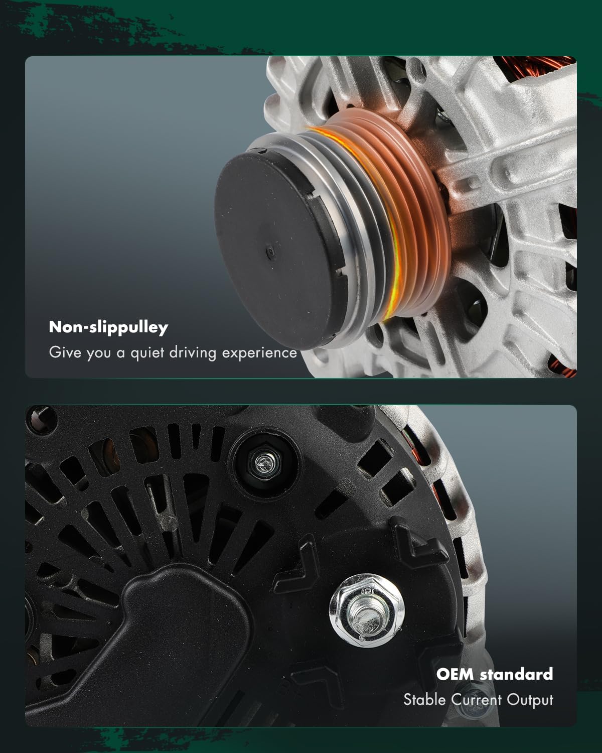 SCITOO Alternator Fits for Volkswagen for Touareg 3.0L 2011-2013 12V 180Amp CW SC6 Pulley Class 20939 20939A 208-5082 208-5212 059903016Q 059-903-016Q 059903019D 059903023K 059-903-023K 2085212