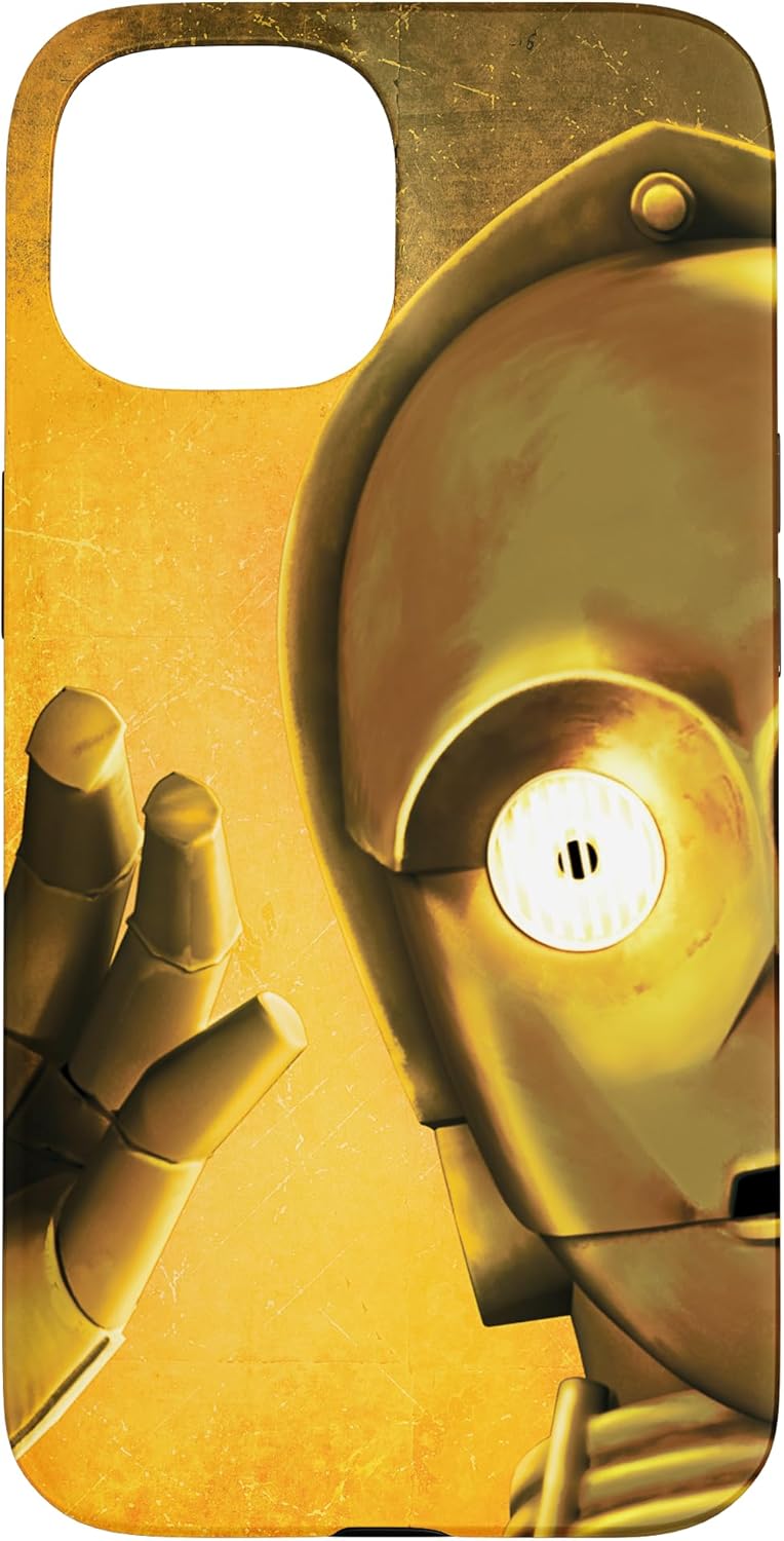 iPhone 14 Star Wars C-3PO Protocol Droid Yellow Case