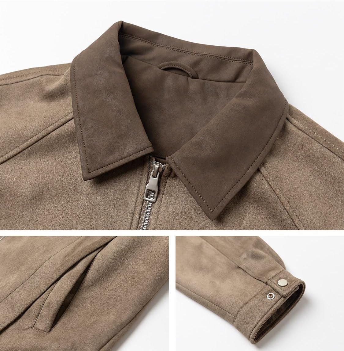 Lapel Men Spring Autumn Jacket, Spring Autumn Korean Style Casual Loose Top, Utility Patchwork Coats