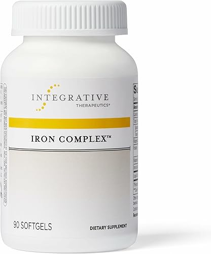 Integrative Therapeutics Iron Complex - Wellness & Energy Support with Vitamins C & B12* - Includes Folate - Gluten-Free & Dairy-Free - 90 Softgels