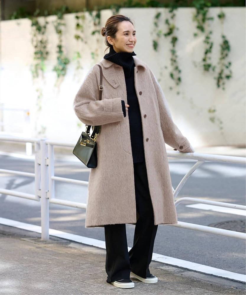 【filage/フィラージュ】高級感あるモヘヤ.ウールコート filage/フィラージュ】高級感あるモヘヤ.ウールコート