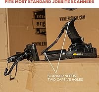 Vista 7 de Ergodyne Squids 3135 - Cinturón escáner de código de barras con gancho, incluye correa de transporte para escáneres de código de barras, negro