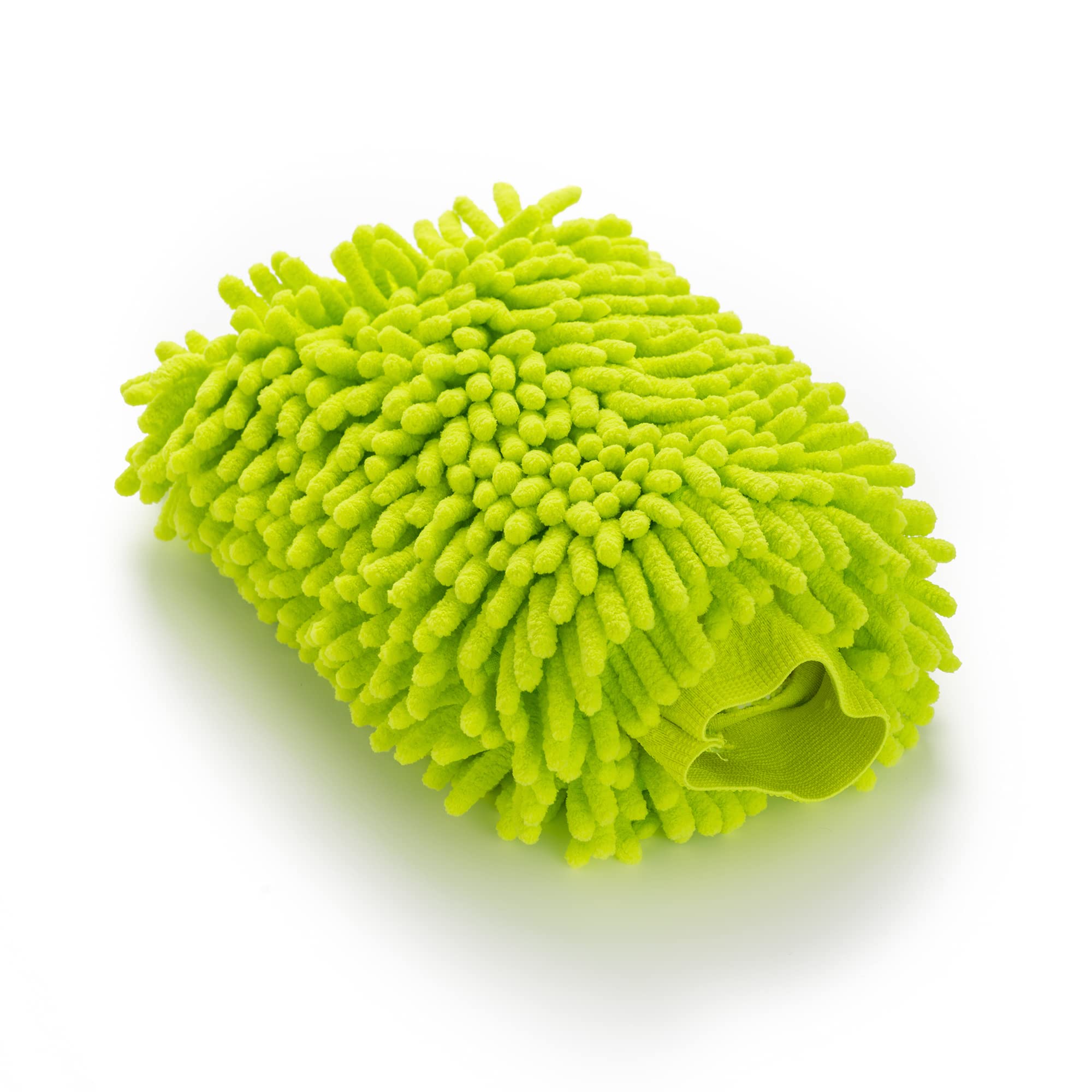 EIGERTEC Car Wash Mitt & Works as Car Wash Sponge, Chenille Microfiber Wash Mitt Scratch Free, Ultra Absorbent Microfiber Mitt for Cars, Trucks, SUV, Boat,Bicycle & Motorcycle (Green, L)