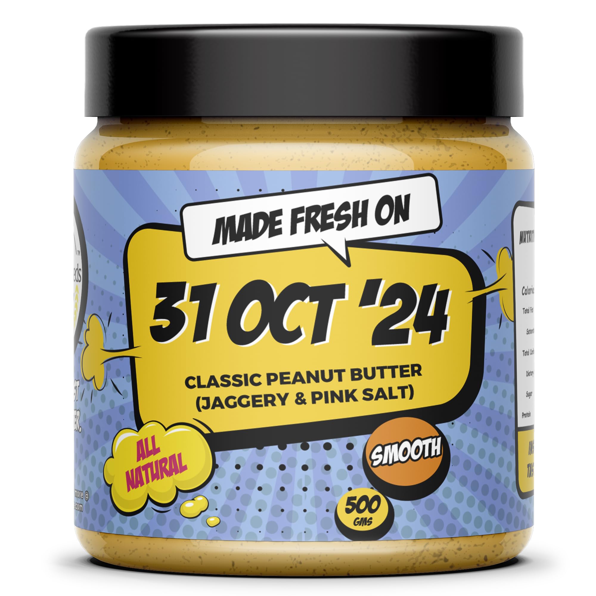 TheFreshNeeds Natural Peanut Butter (Classic Smooth) | Made Fresh on Order | 500gm | Jaggery & Pink Salt | High Protein | Insanely Tasty & Healthy (B0BC69MB18) Amazon Price History, Amazon Price Tracker
