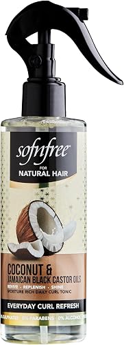 Sofnfree Coconut and Jamaican Black Castor Oil for Everyday Curl Refresh 240 ml