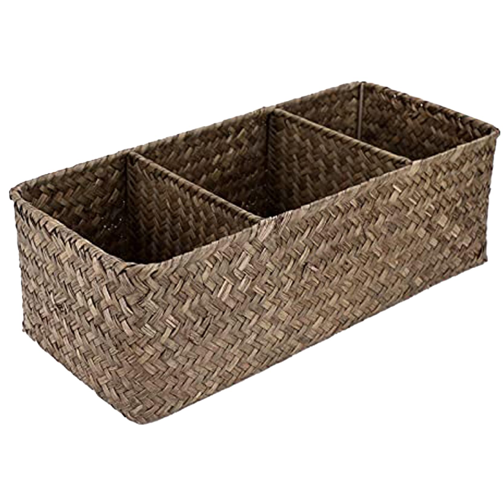 Panier en osier haut de gamme tissé à la main pour un rangement durable