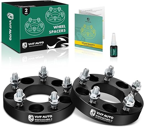 YHTAUTO Espaciadores de rueda de 5 x 4.5 pulgadas de 1 pulgada para SJ ZJ WK KJ KK XJ YJ TJ JK JL Jeep Grand Cherokee, Wrangler, Cherokee, Chrysler,