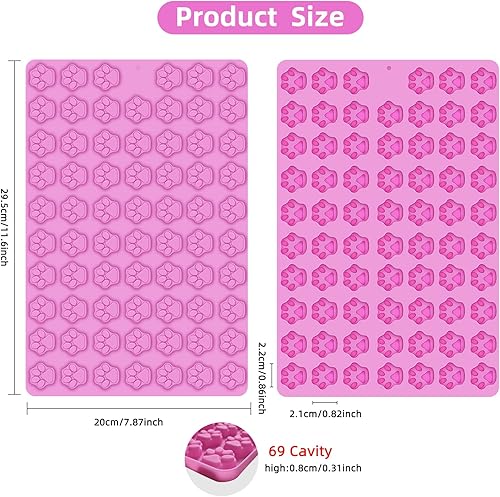 Miniatura 8 de 2 moldes de silicona de bolas de gomita, moldes de silicona para fútbol, baloncesto, rugby, 188 cavidades para chocolate, fondant, dulces, galletas,