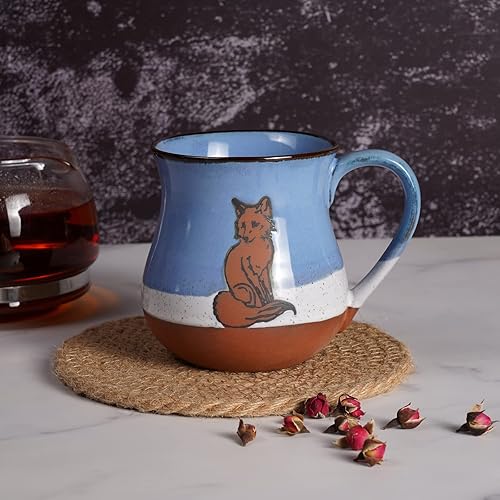 Miniatura 10 de Taza de café de cerámica de 16 onzas, taza de café novedosa para hombres y mujeres, para inauguración de la casa, Navidad, cumpleaños, perezoso,
