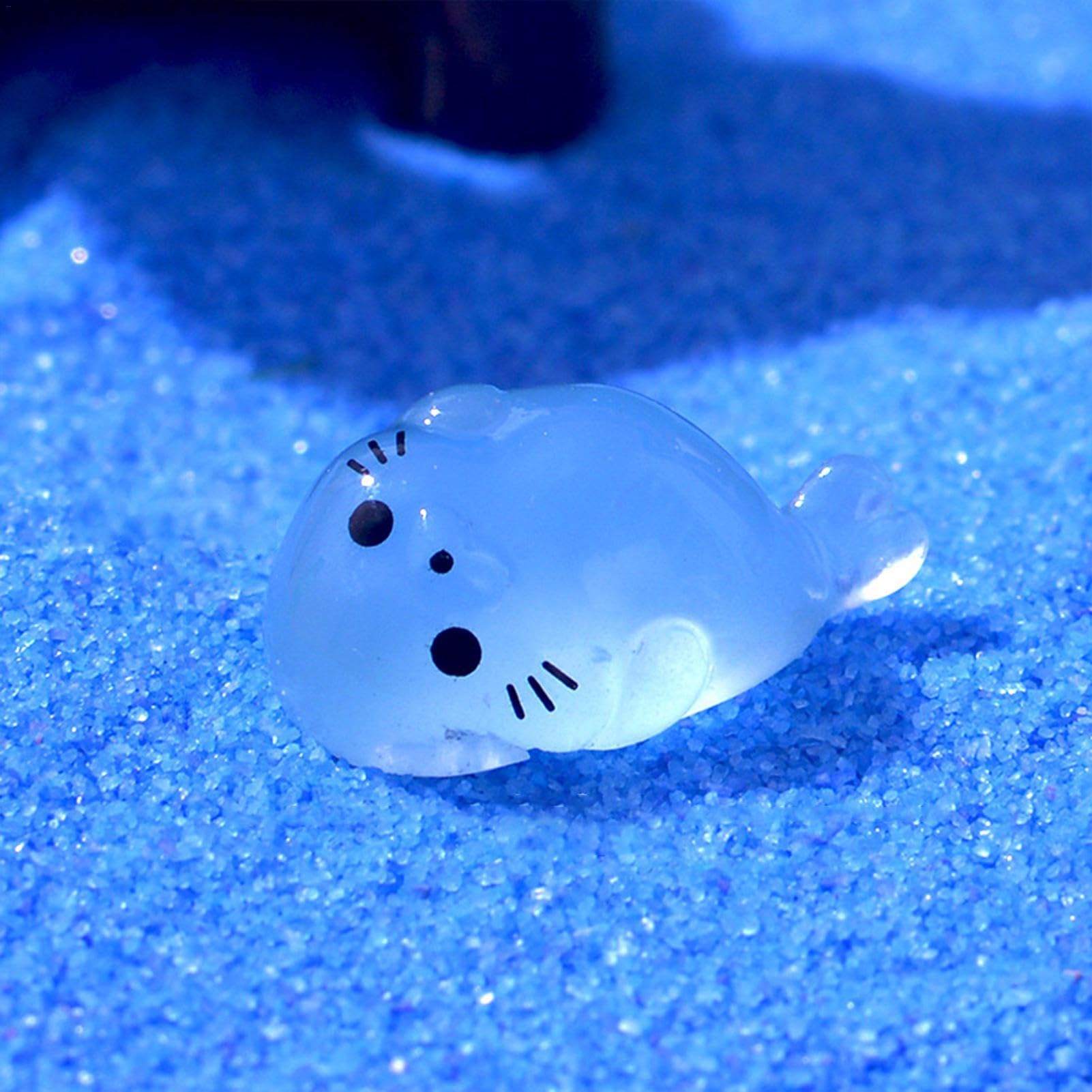 105 Mini Animali In Resina Che Si Illuminano Al Buio - Misti Per Giardino Delle Fate, Casa Delle Bambole, Acquario