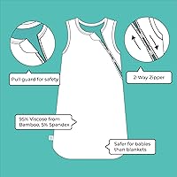 Vista 5 de Posh Peanut Saco de dormir de viscosa de bambú – 0.5 TOG manta para bebé – Saco de dormir para niños pequeños y bebés – Sacos de dormir sin mangas