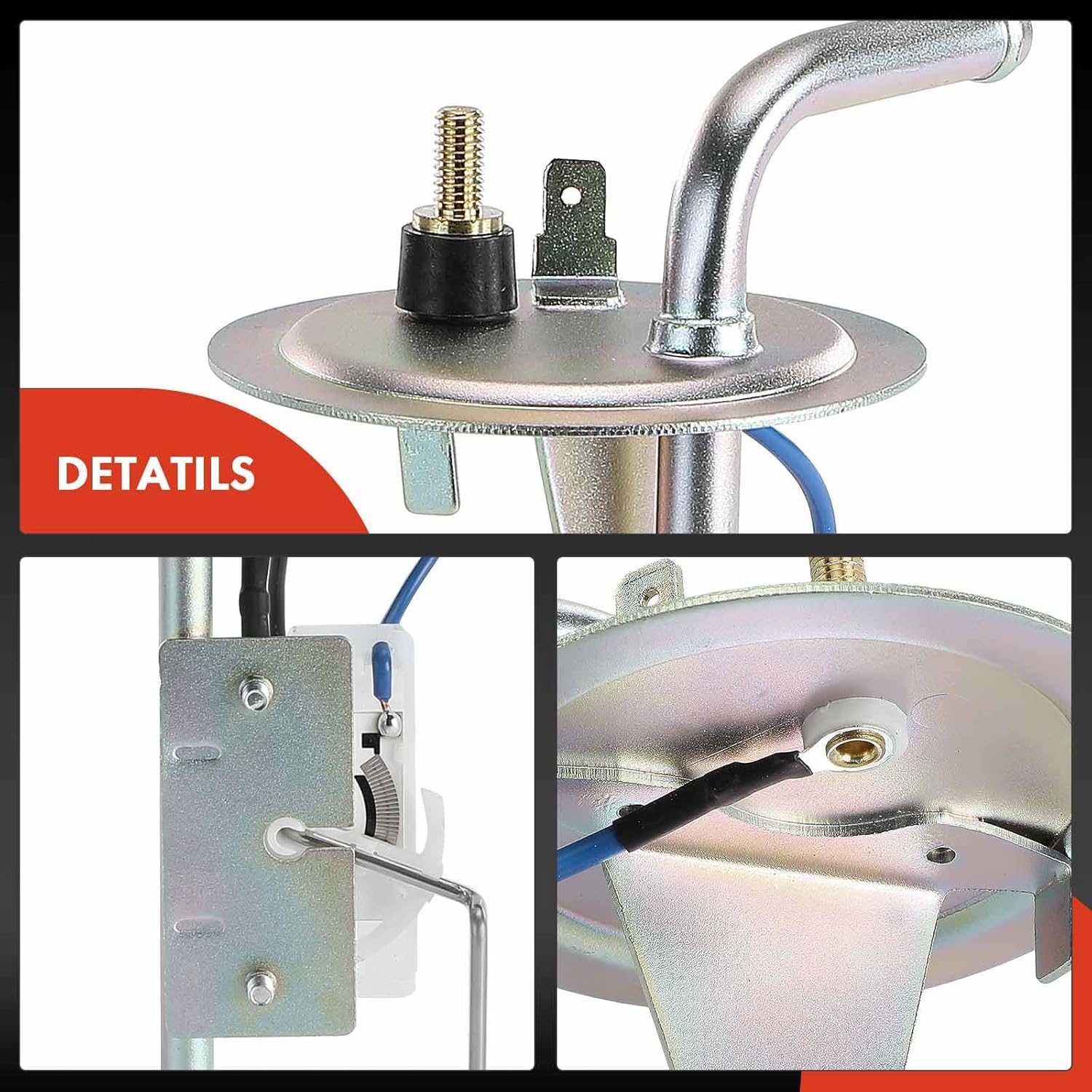 A-Premium Fuel Tank Sending Unit Compatible with International Harvester 100 1974, 200 1974-1975, 1010/1110/1210/1310 1971-1973, 1000D/1100D/1200D/1300D 1969-1970, 1500D 1969-1971, Travelall 1975