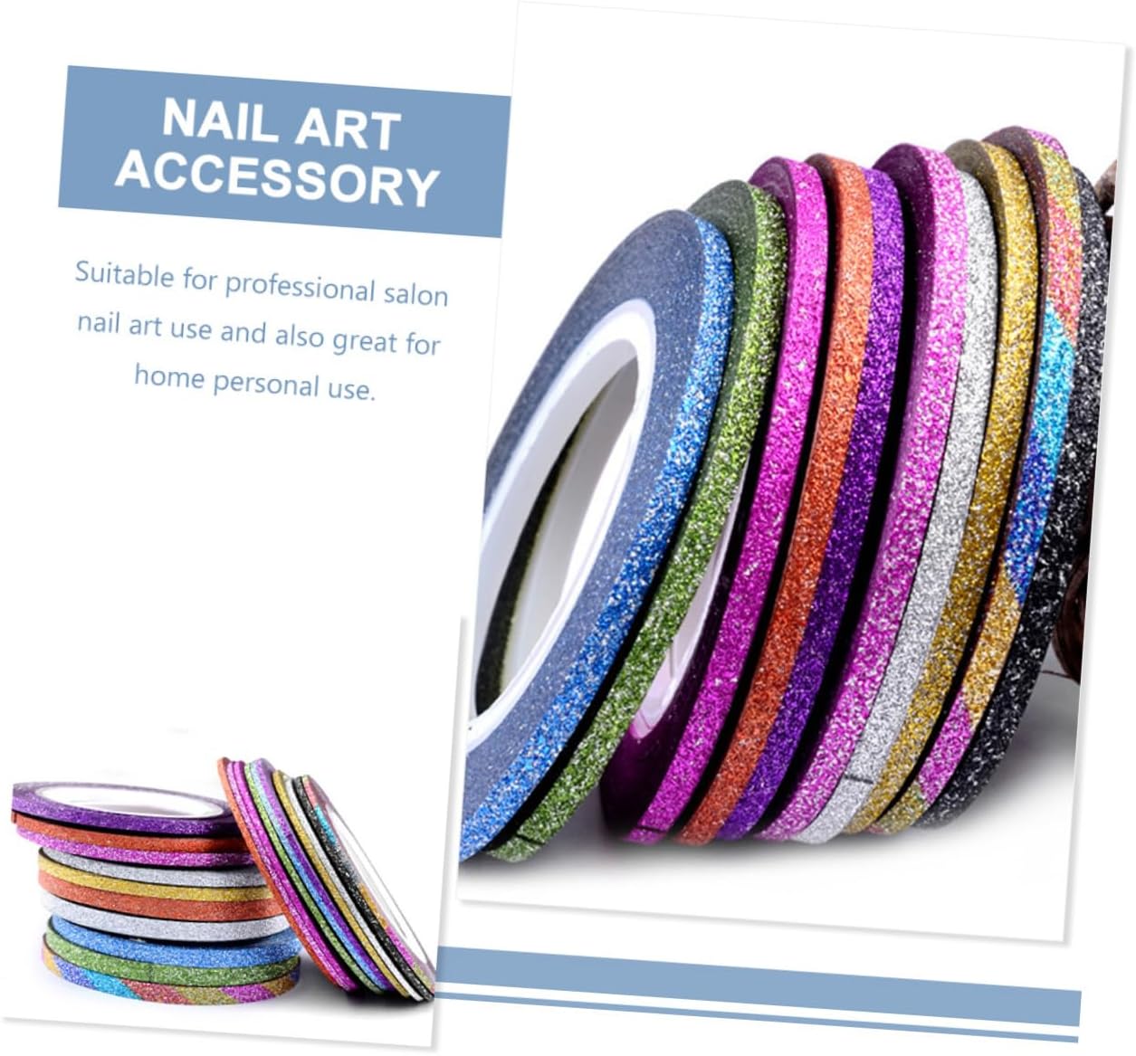 GALPADA 150pcs Nail Art Striping Tapes Nail Decoration Supplies Colors for Home Salon Use for Manicure Designs