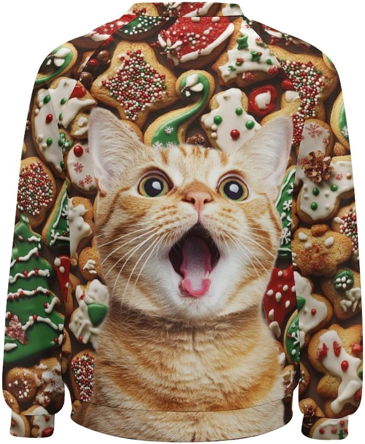 MARSVOVO Ugly Christmas Sweatshirt Women Funny 3D Cat Dog Animal Graphic Merry Christmas Cute Pullover Tops For Women - Image 5