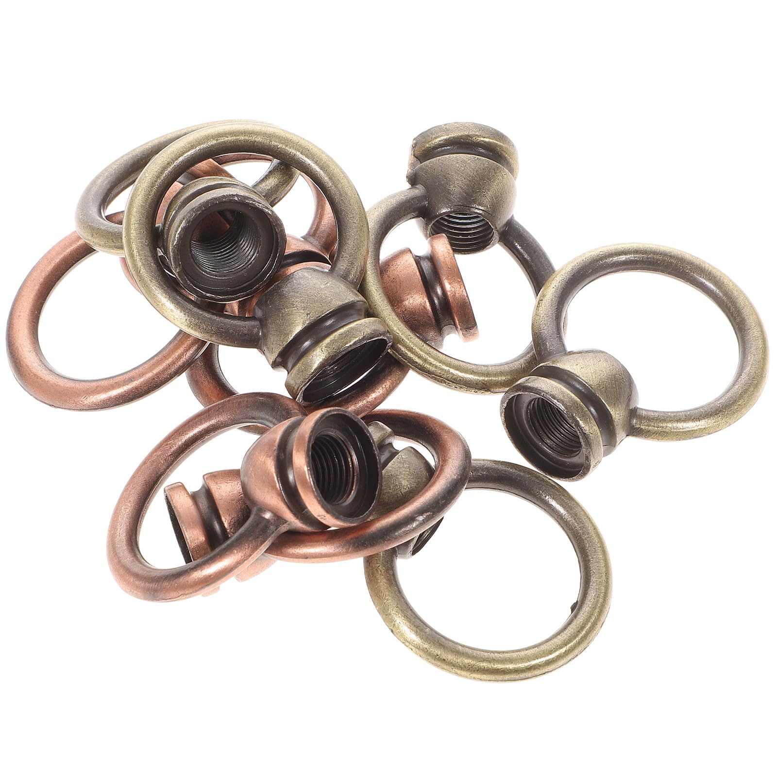 Didiseaon 10pcs Metal Hook Fasteners Eye Nut Loop for Pendant Light Fixture and Lamp Suitable for Indoor and Outdoor Use in Kitchen and Outdoor Weather-resistant Hanging Lights