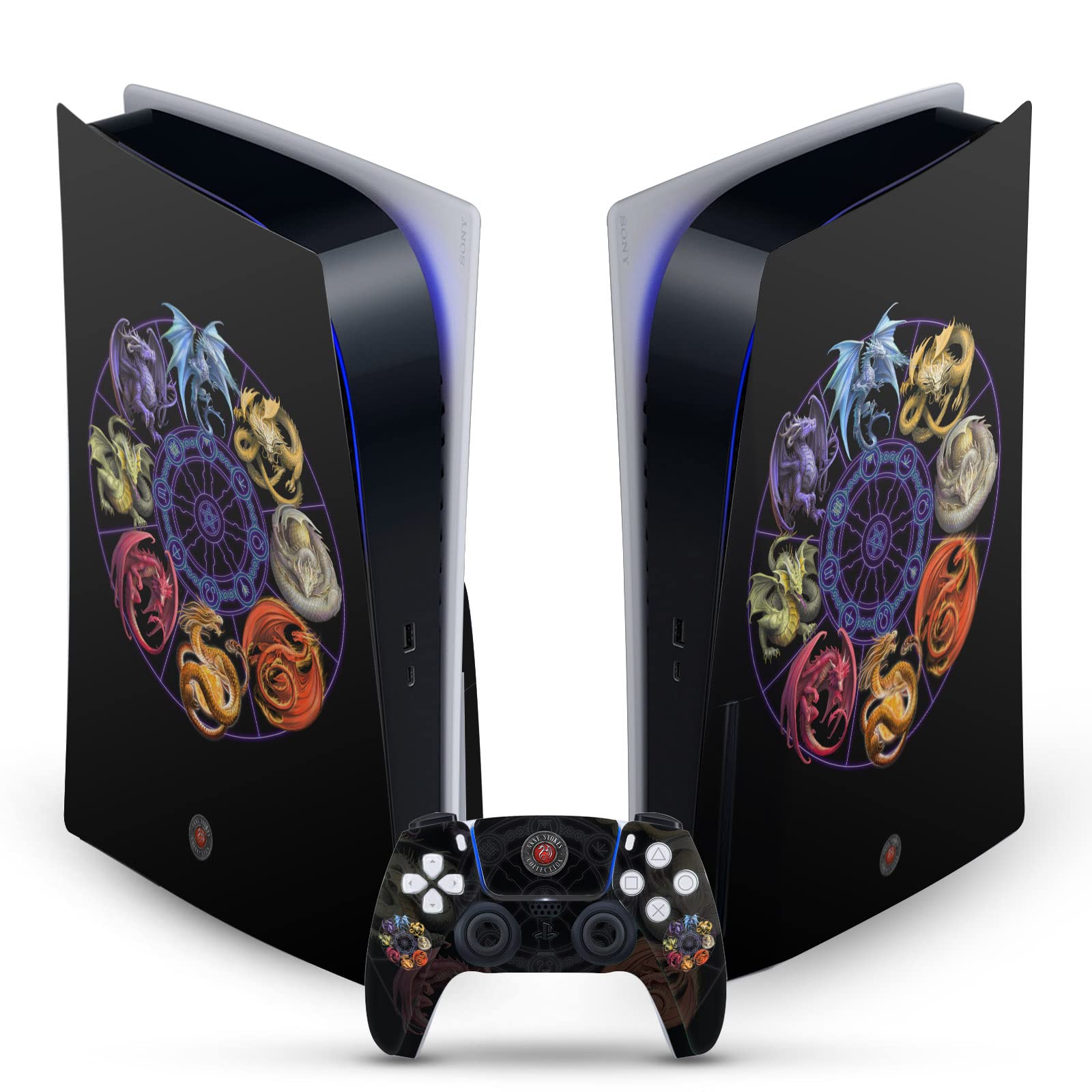Skin Vinyle PS5 Disc et Manette Anne Stokes Head Case Designs