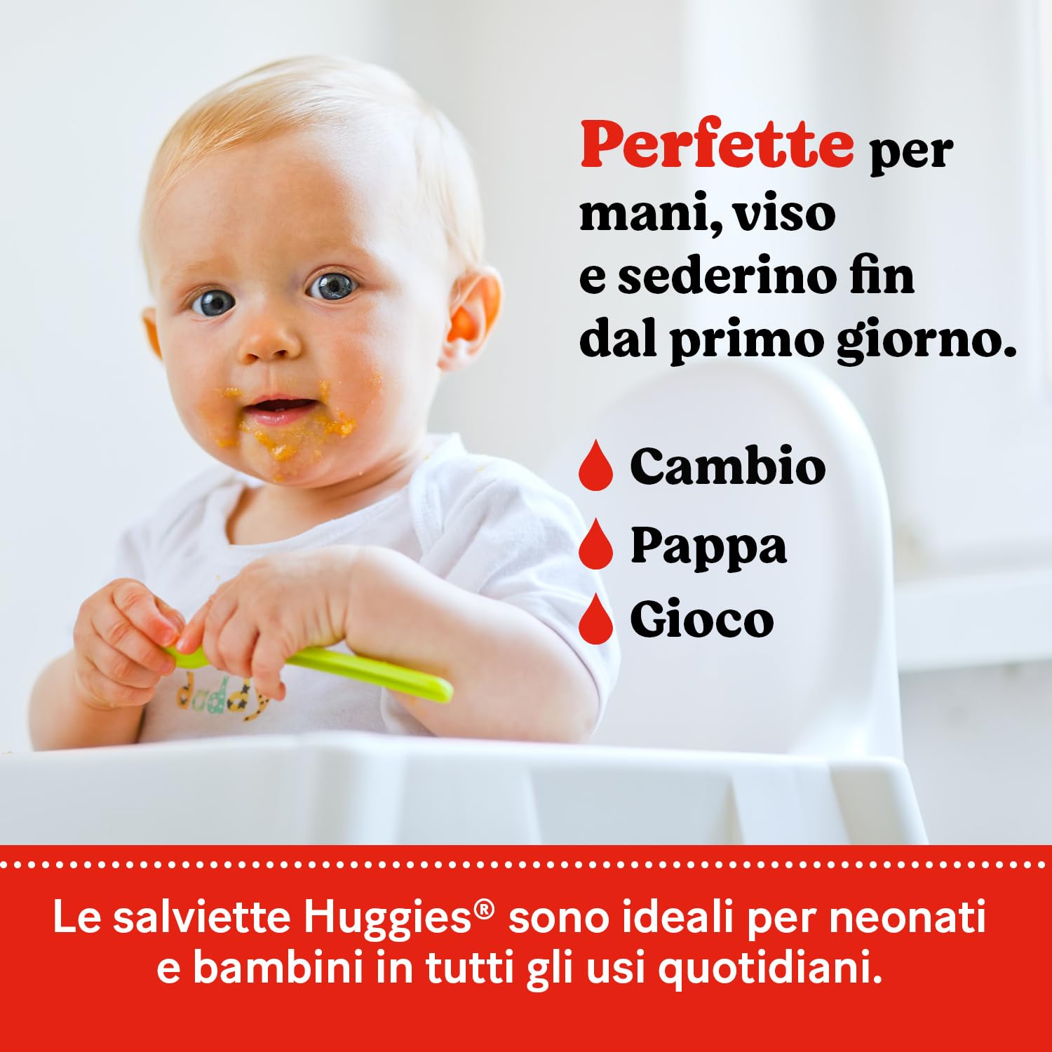 Huggies Extra Care Sensitive Salviette Neonato 99% Acqua Pura 100% Plastic-free 384 Pz
