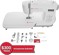 Vista 2 de Máquina de coser y de acolchado computarizada SINGER C7250 con mesa de extensión y kit de accesorios 417 aplicaciones de puntadas, letras