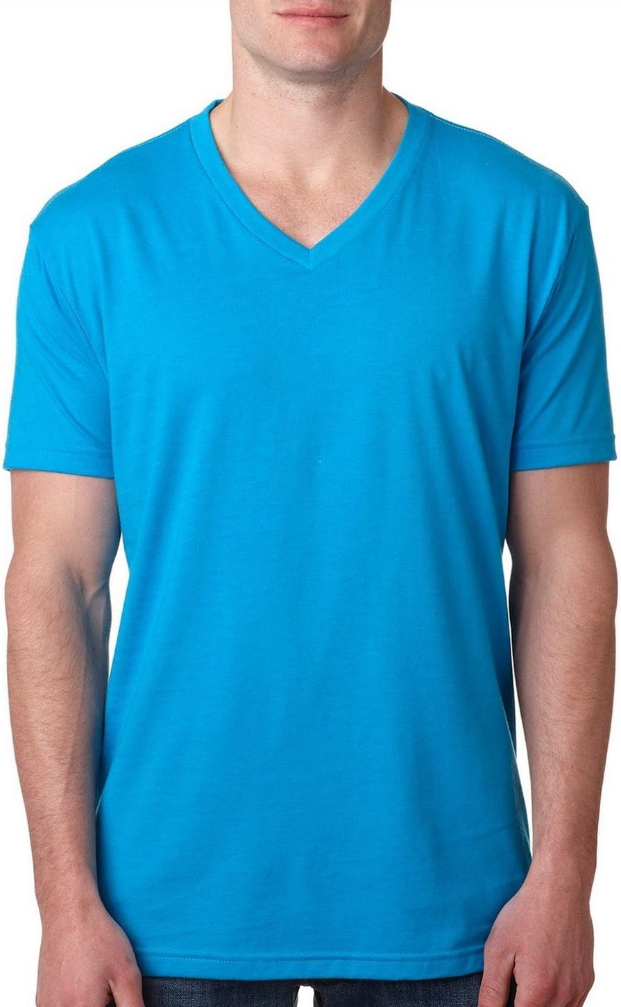 Next Level 6240 Premium CVC V-Neck Tee Turquoise X-Large