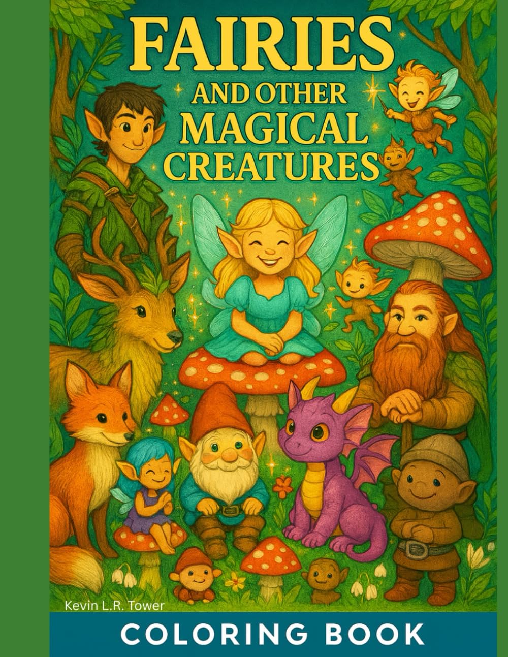 Fairies and Other Magical Creatures: Coloring Book