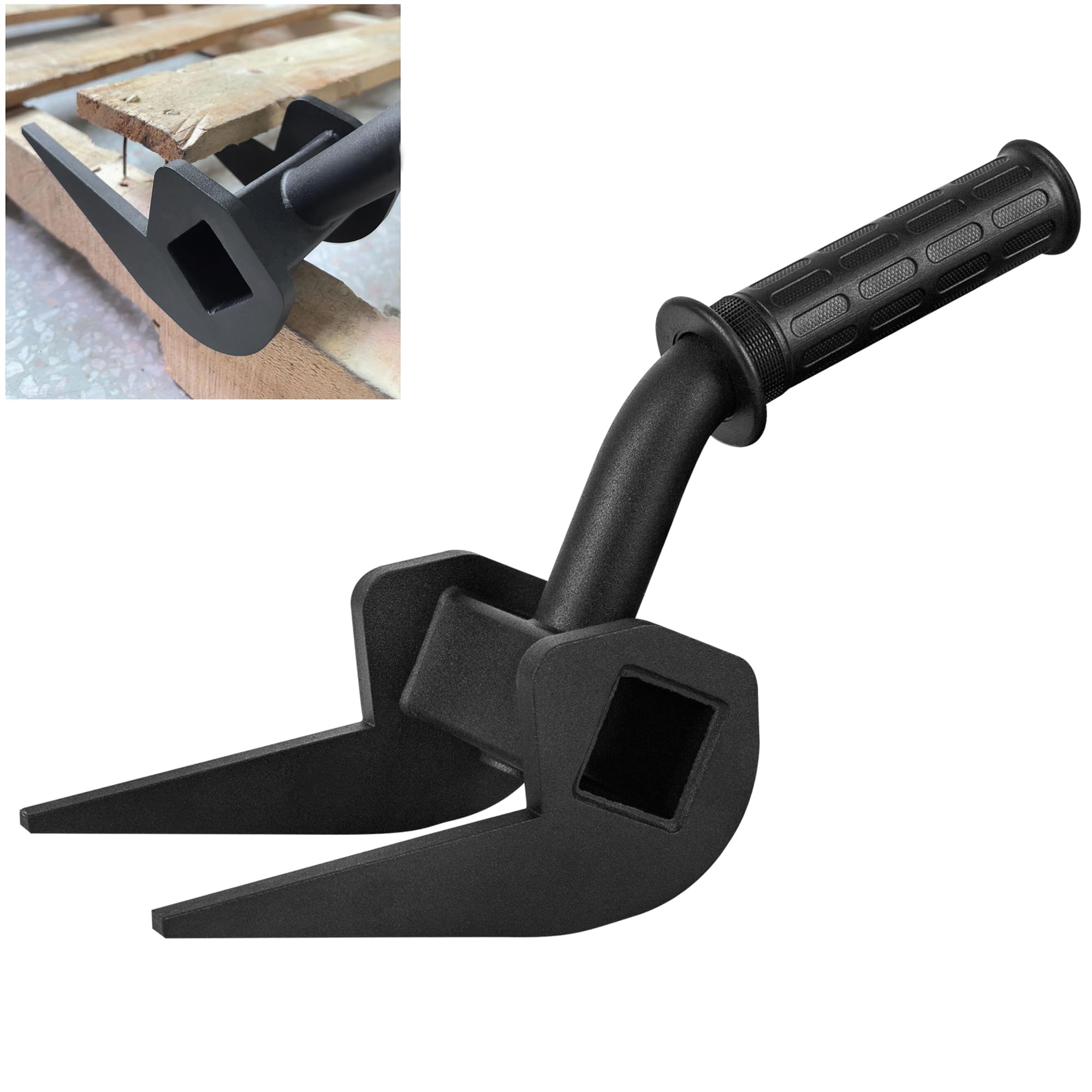 Wdwlbsm Pallet Buster Tool Pallet Breaker, Pallet Disassembly Tool with Soft Grip Easy and Efficient Deck Board Puller for Removing Wooden Pallet Boards