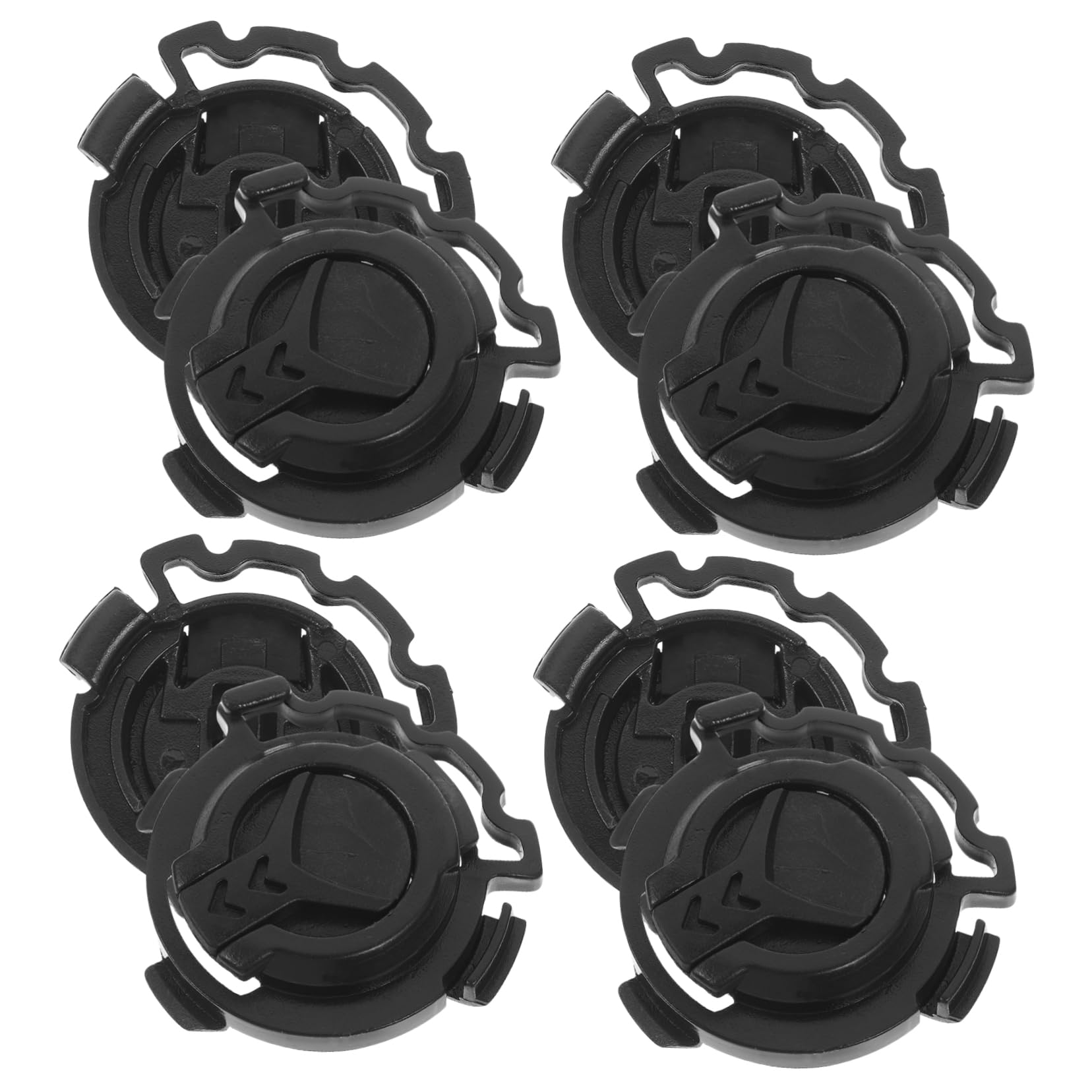 Hebillas de Bloqueo en Color Negro para Visera de Casco de Moto para Mejorar la Seguridad y Fijación del Casco Accesorio de Plástico Resistente 4 Pares