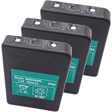 Pack of 3 Rechargeable Battery Replacemen for 7.2V MBM06MH NIMH Autotek Remote Control Battery IP65 Ni-MH, 7.2V, 750 mAh
