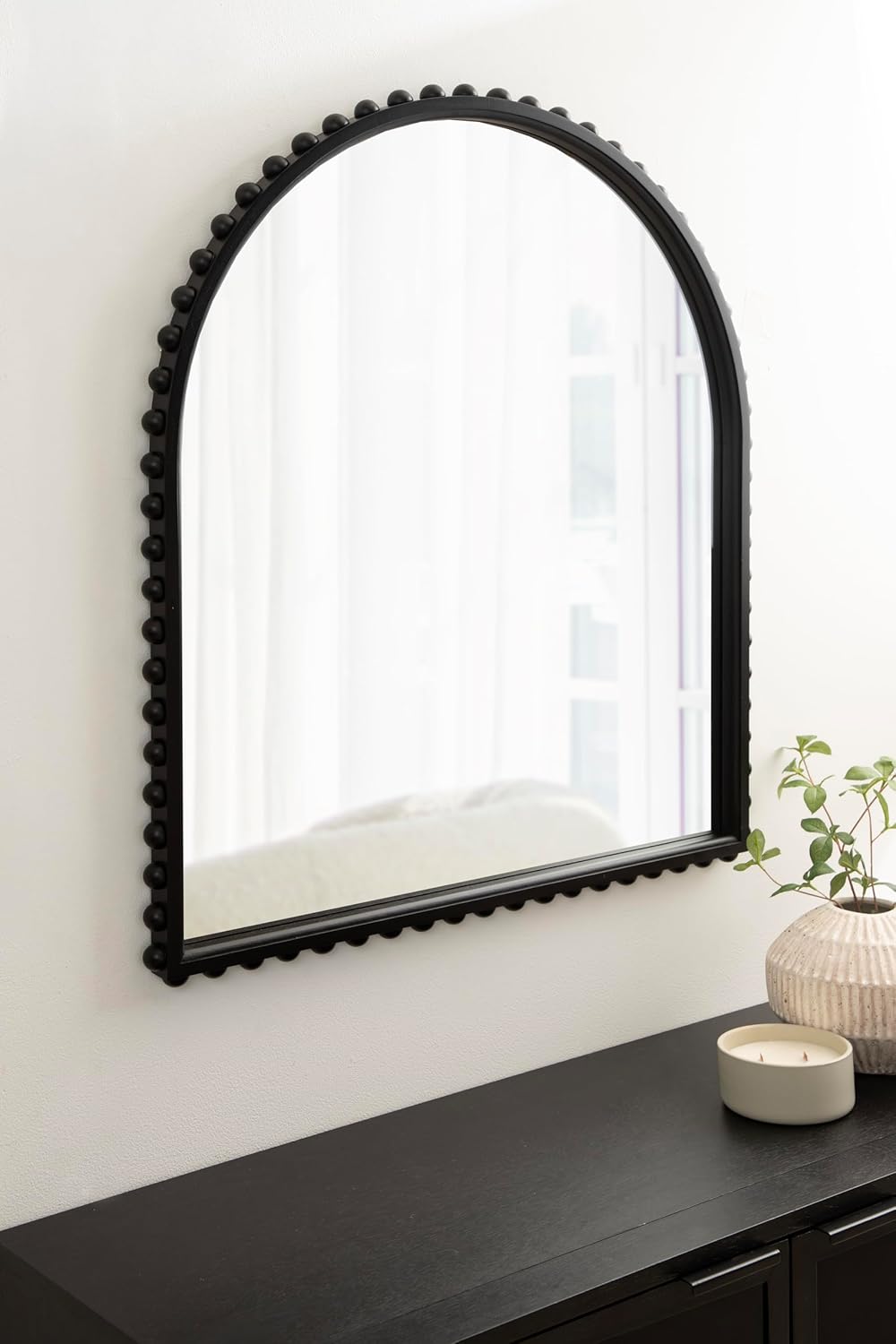 Kate and Laurel Beadbrook Modern Beaded Arched Mirror