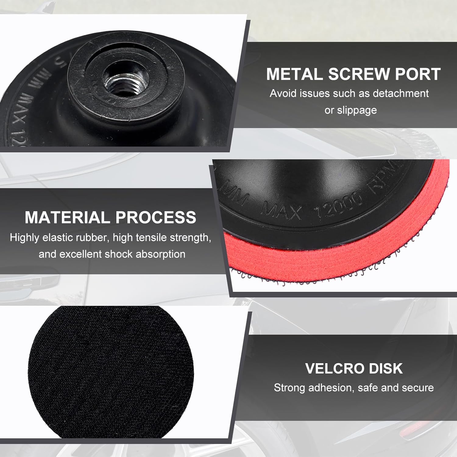 10 PCS Glass Polishing Kit, Windscreen Glass Scratch Removal Kit with 100g Cerium Oxide Powder, Felt Buffing Pad Wool Polishing Wheel Scratch Repair Kit for Glass Window Windshield