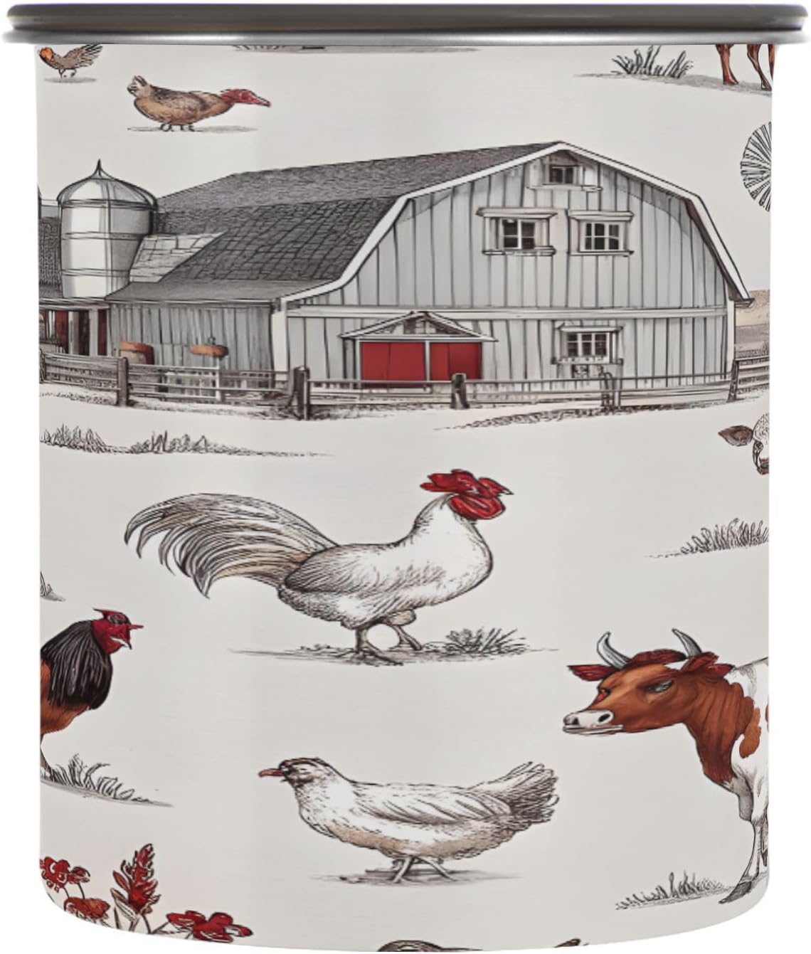 Frasco Hermético Acero Inoxidable 30 oz para Café Granos Té Azúcar