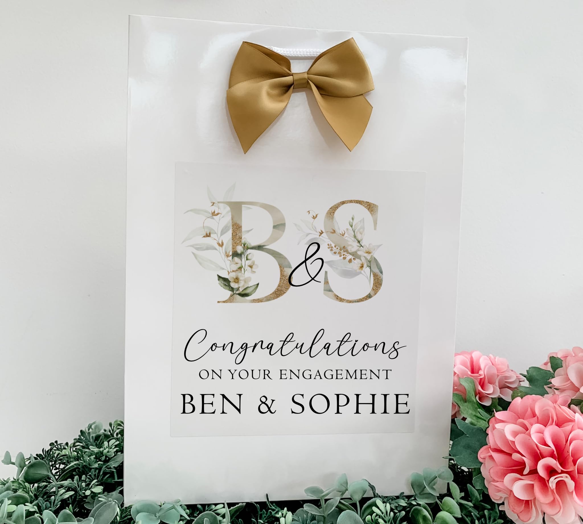 Personalised Engagement Gift Bag